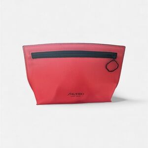 Shiseido Red Cosmetic Toiletry Bag Case